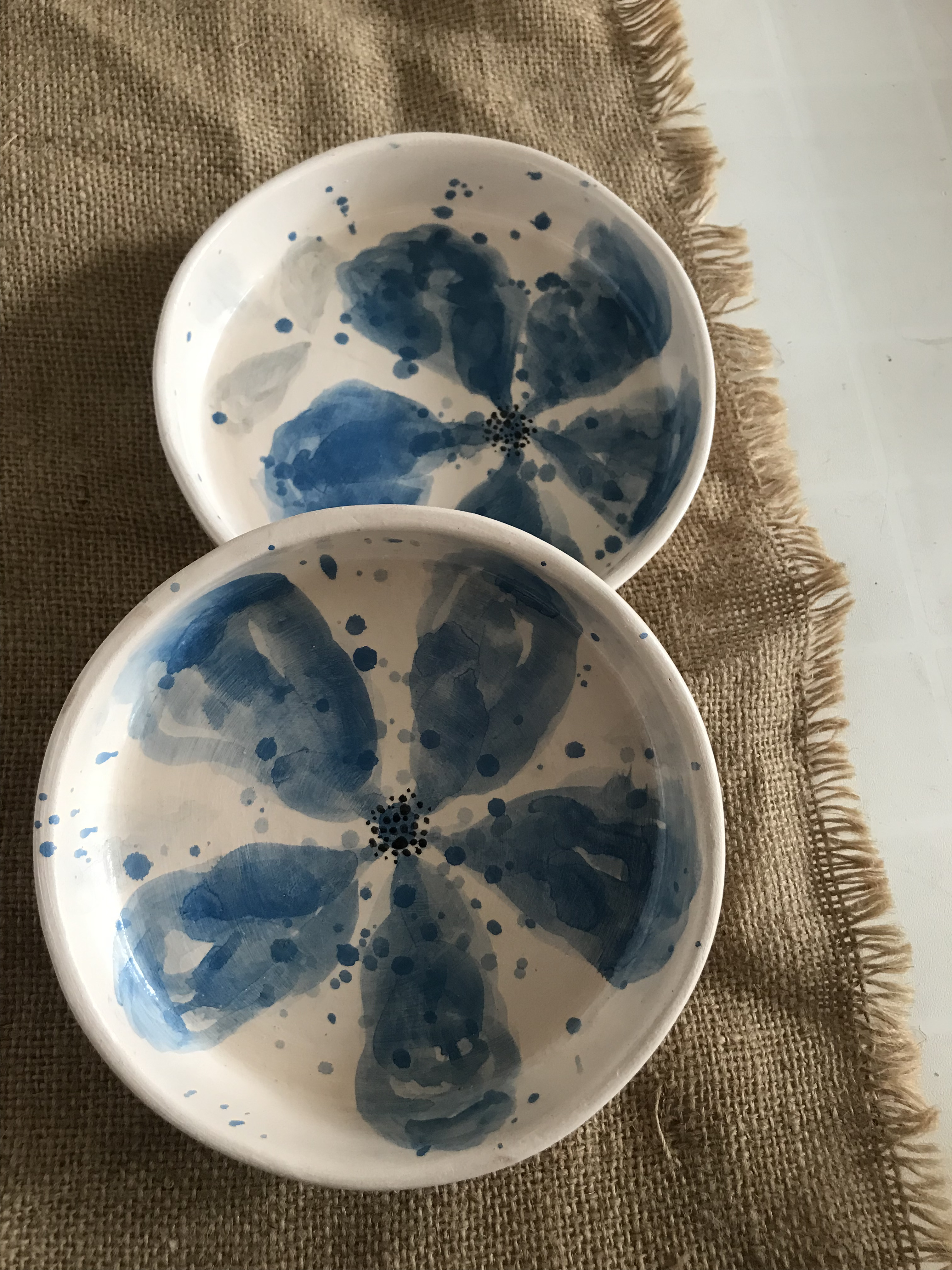 Platos Boho azul